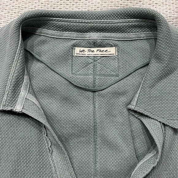 🌟FINAL PRICE DROP 🌟 Free People Thermal Sage Green XS - Picture 4 of 6